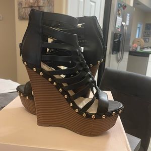 Wedges, Draycee,black, 8